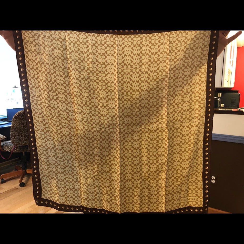 Coach silk scarf
